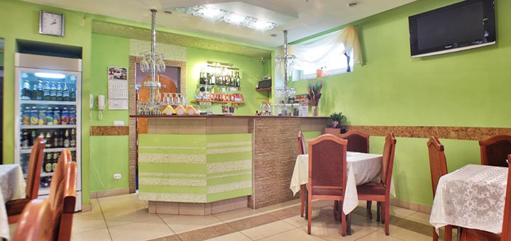 Cafe at the Anita Hotel in Uzhgorod. Book cheaply