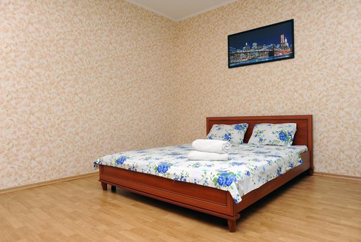 One-room apartment with a double bed &quot;wellcome24&quot; in kiev. rent at a discount.