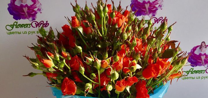 Доставка букетов по Киеву «SendFlowers» со скидкой