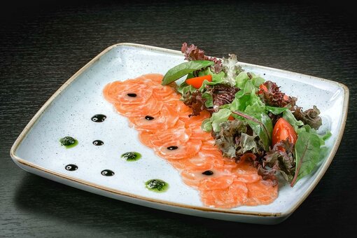 Salads and snacks at the moondeer restaurant in odessa. book with a discount