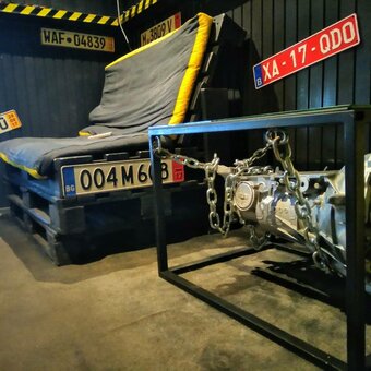 Promotion at the bus station hangar in kiev