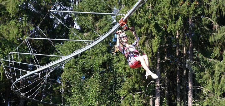 Активний відпочинок Bike Zip Roller Coaster у Буковелі. Купуйте квитки по акції.
