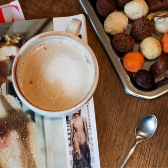 Coffee in a coffee shop in Kharkov