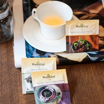 Natural tea in a coffee shop in Kharkov