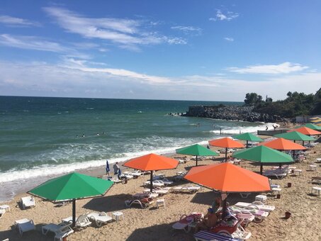 Sauvignon beach in odessa. relax on a coupon