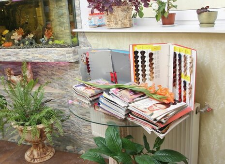 Hair coloring in the beauty salon ellada cherkasy. sign up for hair coloring for a promotion