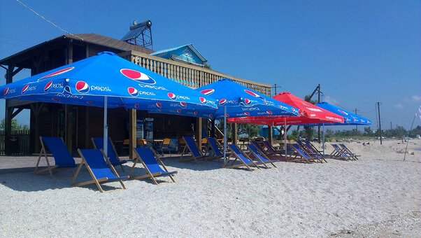 Beach of the hotel &quot;bukhta&quot; berdyansk