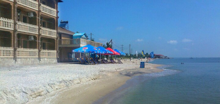 Beach of the hotel &quot;bukhta&quot; berdyansk