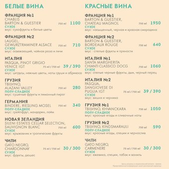 Menu at mint lounge bar kiev 2
