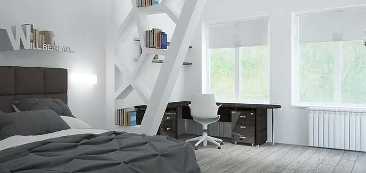 Зонування однокімнатної квартири від студії дизайну «design &amp; style» в дніпрі. замовити зі знижкою.