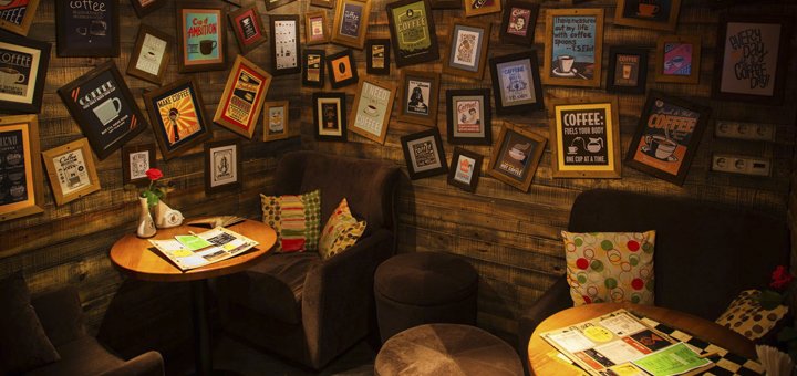 Treats in the coffee shop &quot;lvivska manufactura kavi&quot; with a discount
