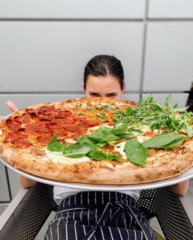 Pizzeria pie spot. order 3 dishes for the promotion