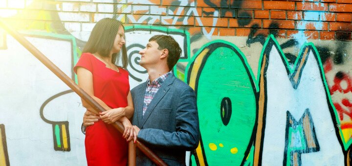 Pair photography by professional photographer Alexander Goncharenko in the Dnieper