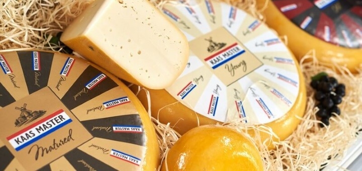 Promotional offers for cheese in the European cheese factory Shabo