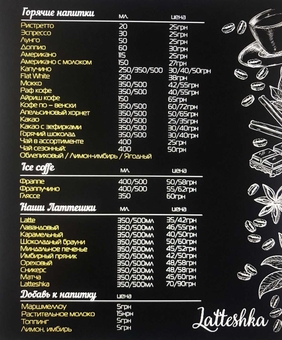 Кафе Latteshka в Одессе. Со скидкой.