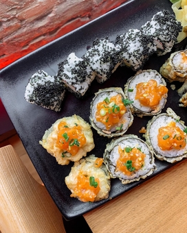 Promotion in the sushi bar Torisho Izakaya in Kiev