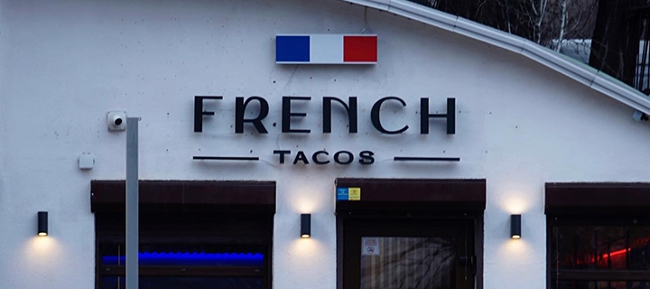 Promotion for tacos at French Tacos