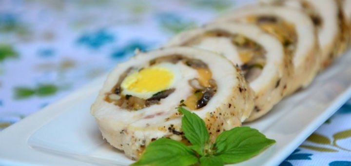 Куриный рулет с яйцом и гречкой от службы доставки еды «FitnessFood» в Николаеве. Заказывайте сбалансированную здоровую еду с доставкой по акции.