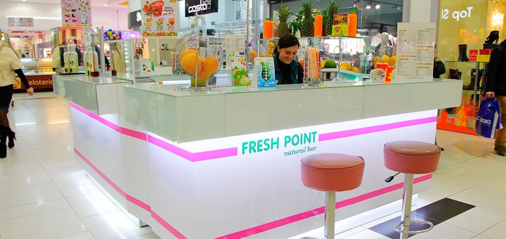 Скидки на все соки в «Fresh Point»