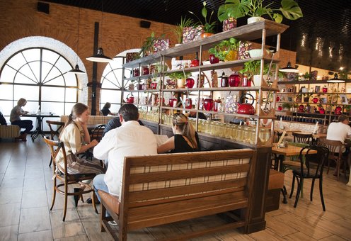 The interior of the restaurant "Compot". Book a table at a discount