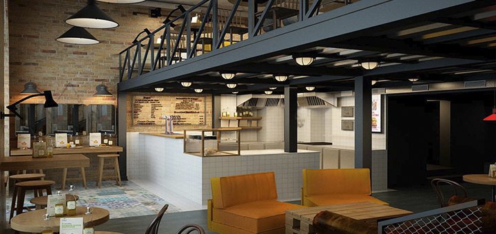 Інтер'єр бару «True Burger Bar». Замовити столик зі знижкою