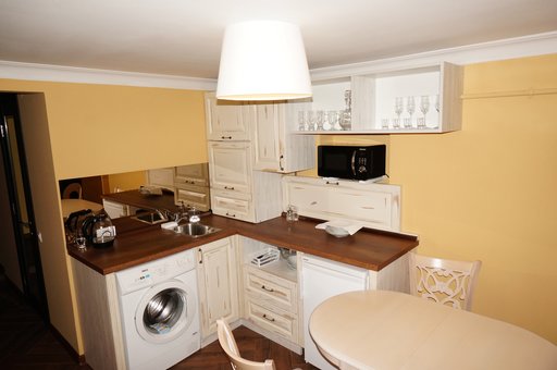 Mini-kitchen in the room of the Michelle hotel in Odessa. Book a room at a discount.