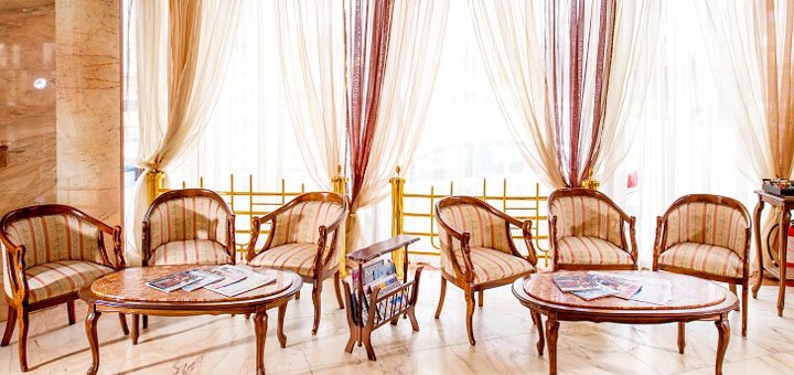 Interior at the Eurohotel in Lviv. Book cheap