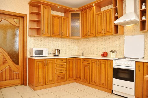 Kitchen of two-room apartments Lux complex "Wellcom 24" in Kiev. Book for the promotion.