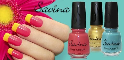 Скидка 50% на всю палитру лаков для ногтей Savina!