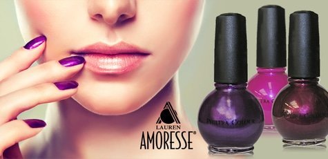 Скидка 50% на  палитру лаков для ногтей Amoresse!