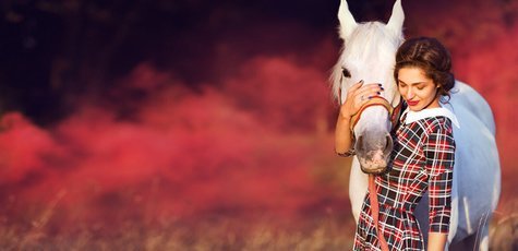 Конная шаговая прогулка от клуба "Lucky Horse"!