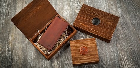 Кошелек ручной работы -40%. Гравировка в подарок!