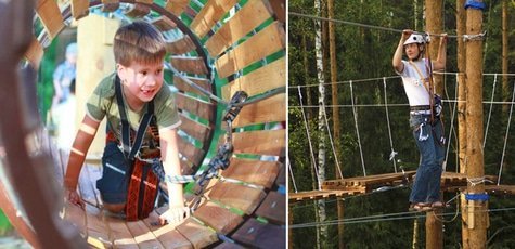 Веревочный парк «Лень в пень» со скидкой 50%!