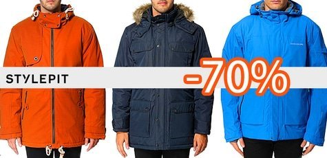 Скидка до 75% на мужские куртки «Stylepit»