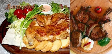 Меню кухни и бара в ресторане «Ланселот» -50%