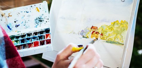 Занятия акварельной живописью в «Арт-палитра»