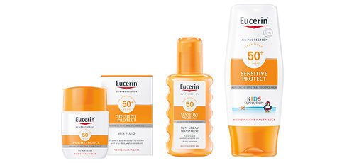 Скидка 25% на солнцезащитные средства ТМ «Eucerin»