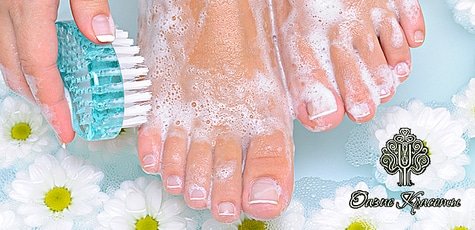 Комплексный педикюр с покрытием Shellac -72%