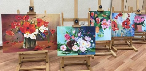 Двухчасовой мастер-класс по живописи в Art Garden