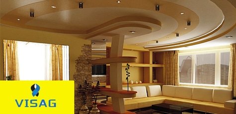 Установка натяжных потолков от компании Визаж -50%