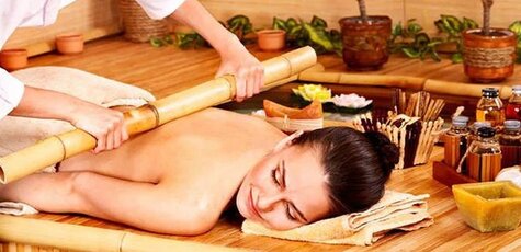 Массаж бамбуковыми палочками от «AntiSalon Relax»