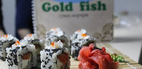 Скидка 50% на все суши, роллы и сеты в «Gold Fish»