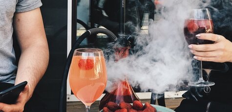 Скидка 50% на все меню кухни, бара и кальяны 