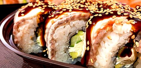 Скидка 50% на все меню кухни в суши-баре «TIM YAM»