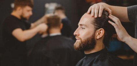 Мужская модельная стрижка и коррекция бороды 