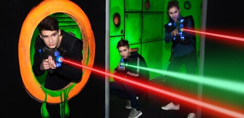 Up to 60 minutes of playing laser tag in the Laser Fights club