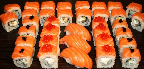 50% discount on all sushi, rolls and sets