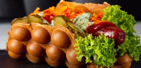 Скидка 30% на всё меню кухни от «Waffle Bar»