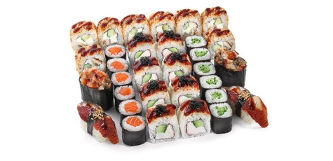 Скидка до 50% на меню и суши-сеты от «Sushi Jen»
