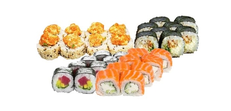Скидка 50% на суши-сеты от «Sushi Guru»